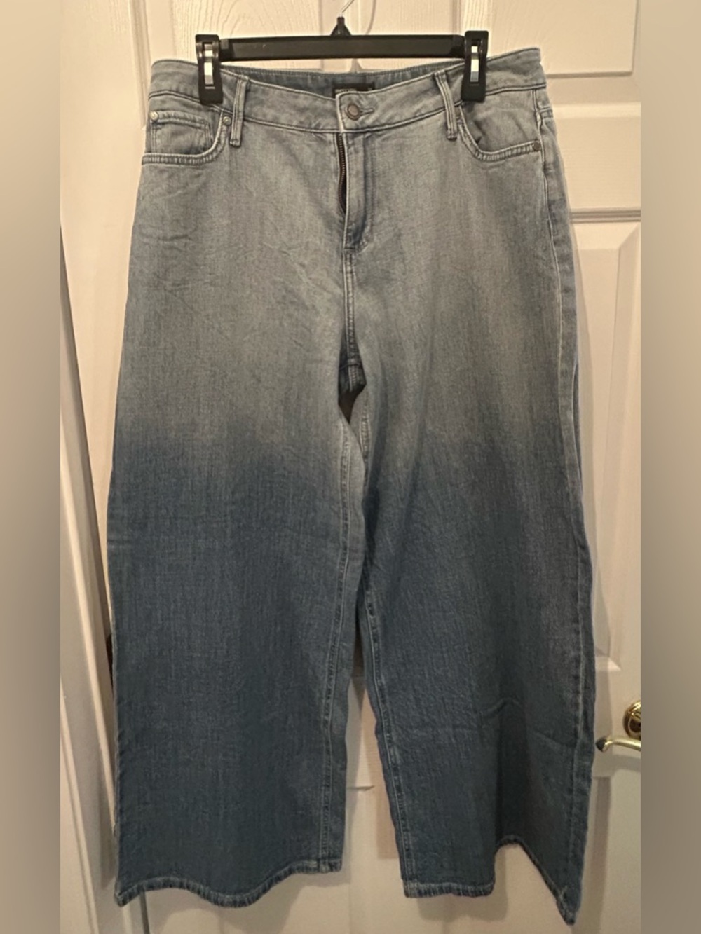 Simply Vera Vera Wang Ombré Two-Tone Blue Wide-Leg Jeans